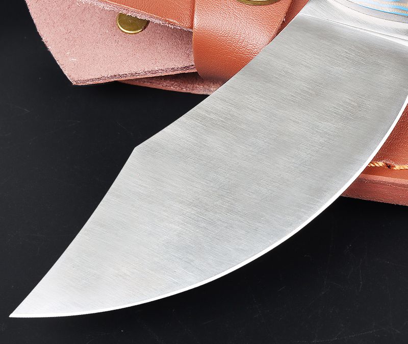 Crescent Blade Colored G10 Handle No Logo Full Tang Fixed Knife UD408800
